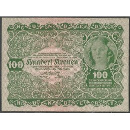 Austria, 100 Krone 2 Ene 1922 P77