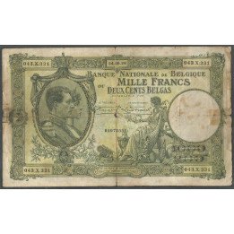 Belgica, 1.000 Francs 24 May 1928 P104