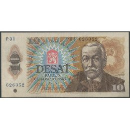 Checoeslovaquia, 10 Korun 1986 P P94b