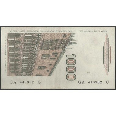Italia, 1.000 Liras 6 Ene 1982 P109a