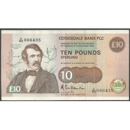Escosia, 10 Pounds 3 Sep 1989 P214