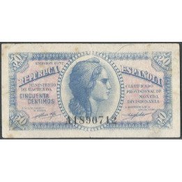 España, 50 Centimos 1937 P93