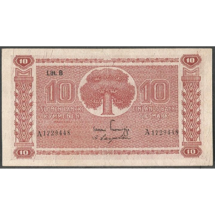 Finlandia, 10 Markka 1945 P85(13)