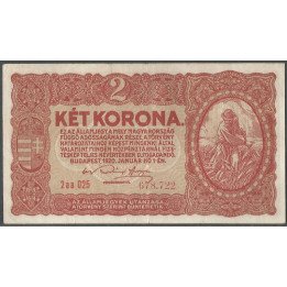 Hungria, 2 Korona 1 Ene 1920 P58
