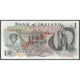 Irlanda del norte, 1 Pound ND1978 Specimen P61bS1