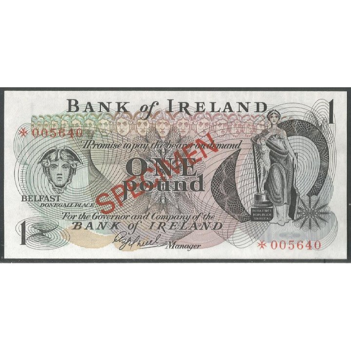 Irlanda del norte, 1 Pound ND1978 Specimen P61bS1