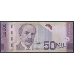 Costa Rica 50.000 Colones 2 Sep 2009 P279