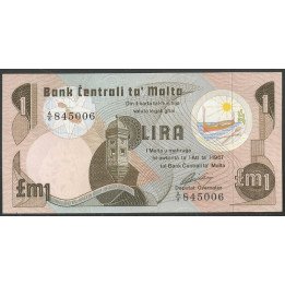 Malta, 1 Lira L1967 (79) P34a