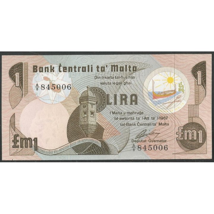 Malta, 1 Lira L1967 (79) P34a