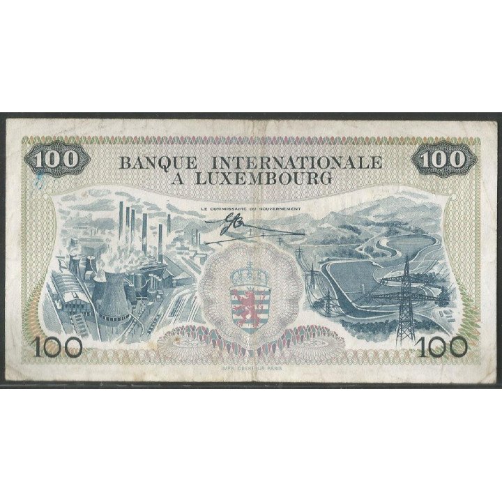 Luxemburgo, 100 Francs 1 May 1968 P14a