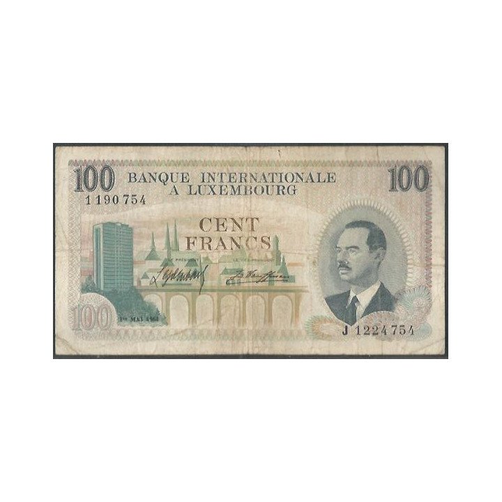 Luxemburgo, 100 Francs 1 May 1968 P14a