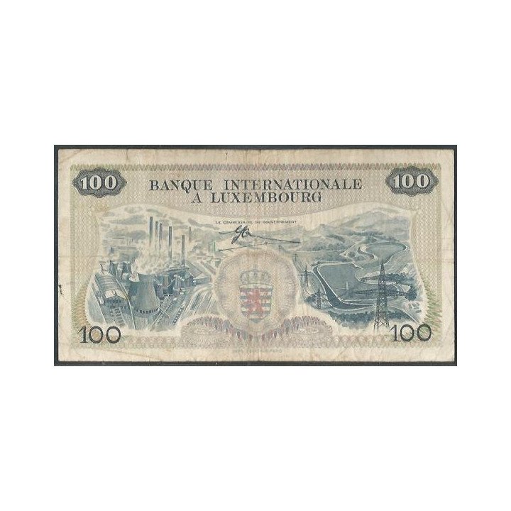 Luxemburgo, 100 Francs 1 May 1968 P14a