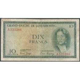 Luxemburgo, 10 Francs ND1954 P48a1