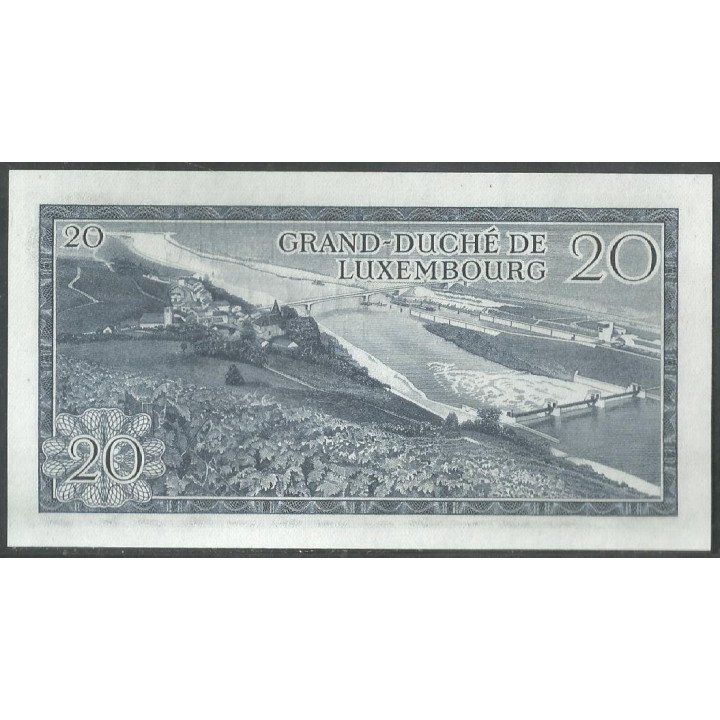 Luxemburgo, 20 Francs 7 Mar 1966 P54a2