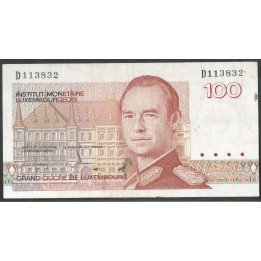 Luxemburgo, 100 Francs ND1986 D Poos P58a
