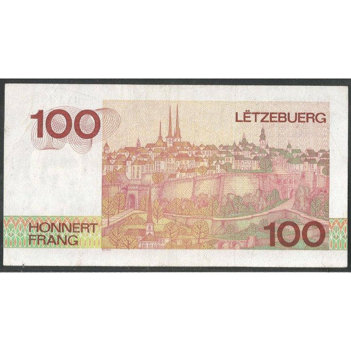 Luxemburgo, 100 Francs ND1986 D Poos P58a