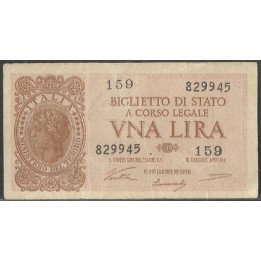 Italia, 1 Lira 23 Nov 1944 P29a