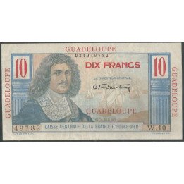 Guadalupe, 10 Francs ND1947-9 P32