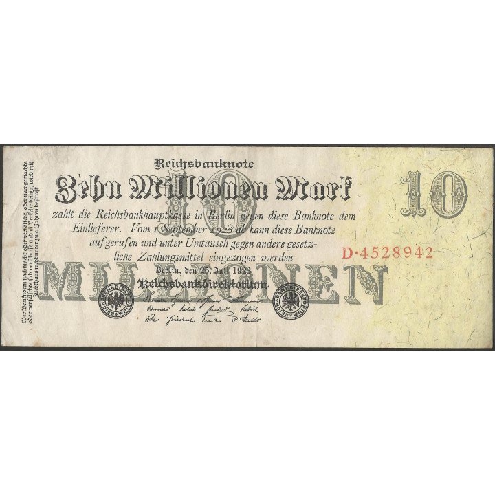 Alemania, 10.000.000 25 Jul 1923 P96