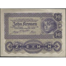 Austria, 10 Krone 2 Ene 1922 P75