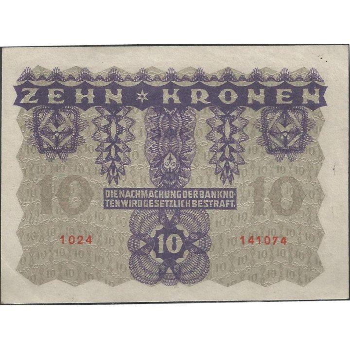 Austria, 10 Krone 2 Ene 1922 P75