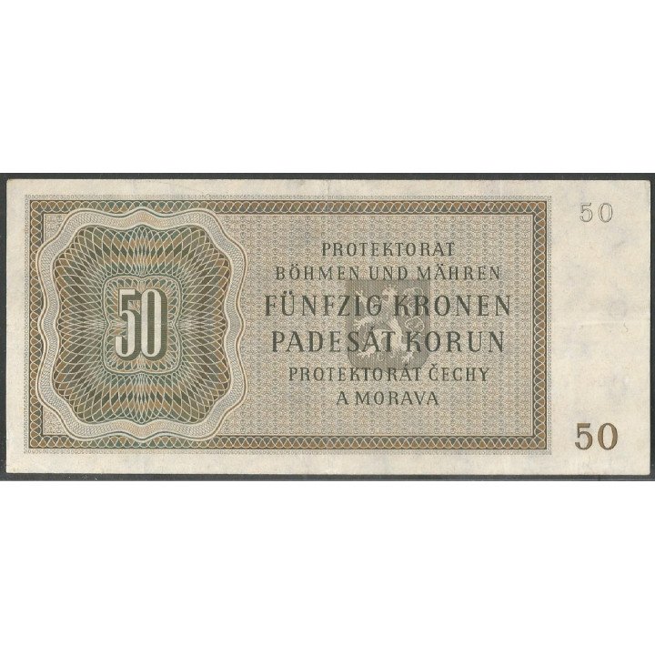 Bohemia & Moravia 50 Korun 22 Sep 1944 P10a