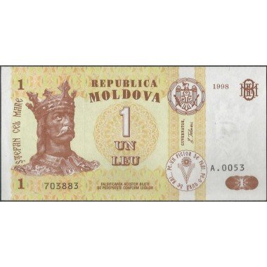 Moldavia, 1 Leu 1998 P8c