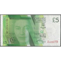 Gibraltar, 5 Pounds 1 Ene 2011 P35