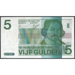 Holanda, 5 Gulden 28 Mar 1973 P95