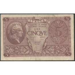 Italia, 5 Liras 23 Nov 1944 P31b