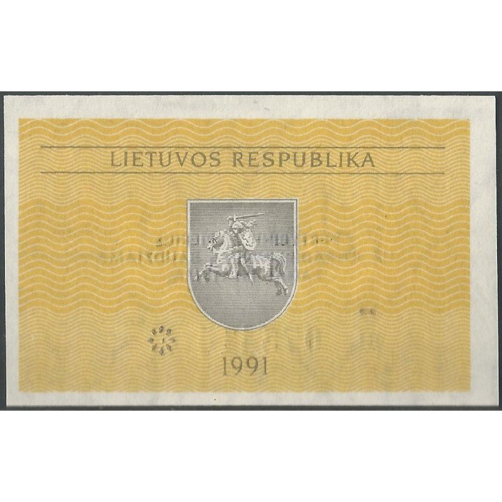 Lituania, 0,1 Talona 1991 P29b