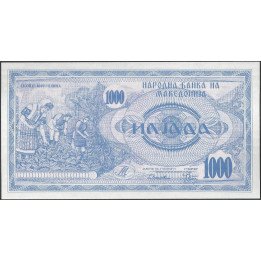 Macedonia, 1.000 Dinares 1992 P6a