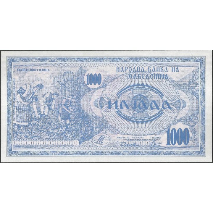 Macedonia, 1.000 Dinares 1992 P6a