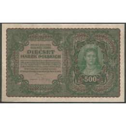 Polonia, 500 Marek 23 Ago 1919 P28(2)