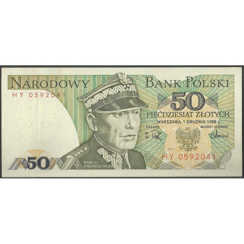 Polonia, 50 Zlotych 1 Dic 1988 P142c