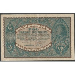 Polonia, 1/2 Marki 7 Feb 1920 P30