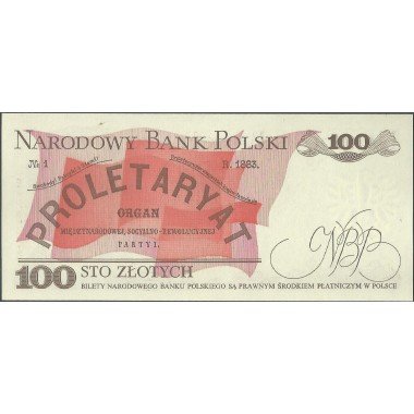Polonia, 100 Zlotych 1 May 1988 P143e