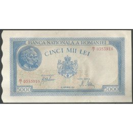 Rumania, 5.000 Lei 28 Sep 1943 P55