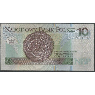 Polonia, 10 Zlotych 25 Mar 1994 P173a