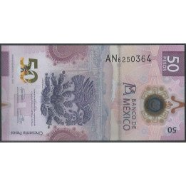 Mexico 50 Pesos 7 Jul 2022 Serie AN P133
