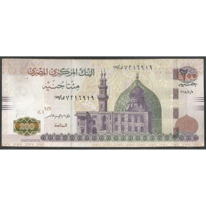 Egipto 200 Pounds 2018 P77j