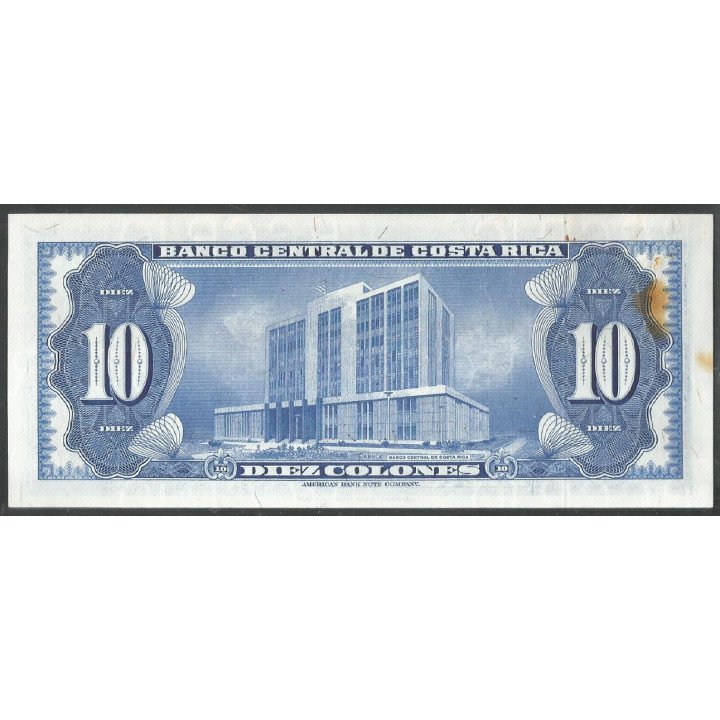 Costa Rica, 10 Colones 4 Mar 1969 P230a