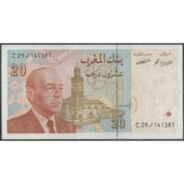 Marruecos 20 Dinares 1996 P67