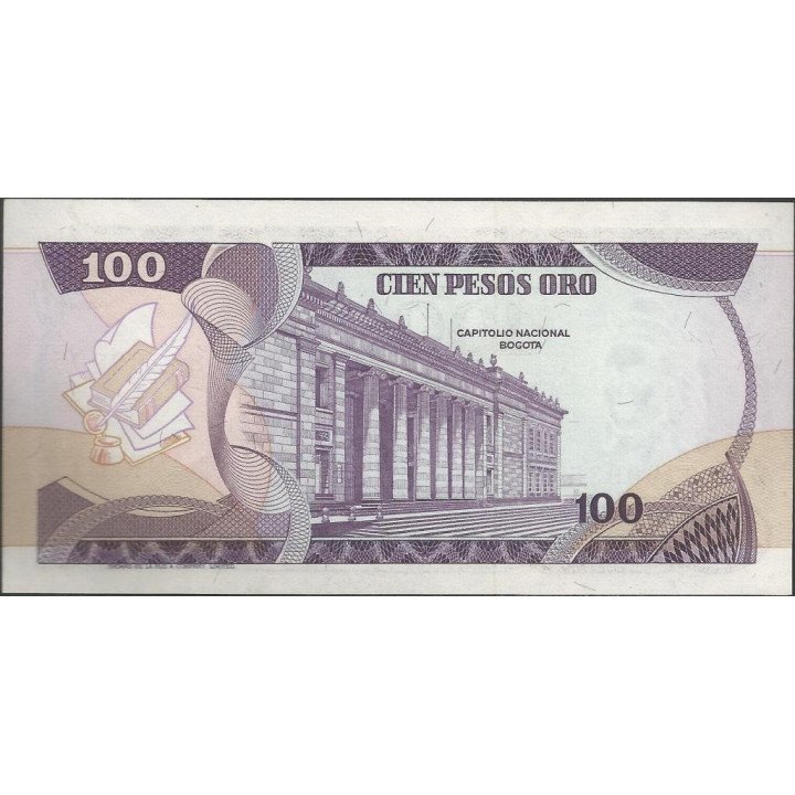 Billete de 100 Pesos 1 Ene 1980 BGW310 reverso