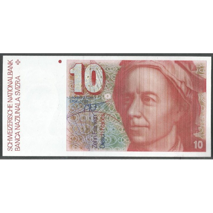 Suiza, 10 Franken 1982 P53d