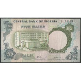 Nigeria 5 Naira ND1973-78 Firma 3 P16c