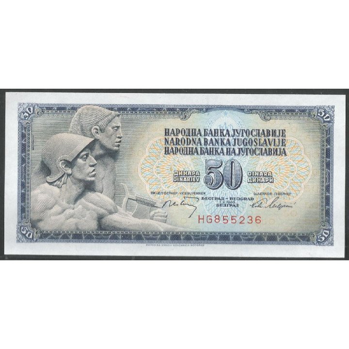 Yugoeslavia, 50 Dinara 1 May 1968 P83b