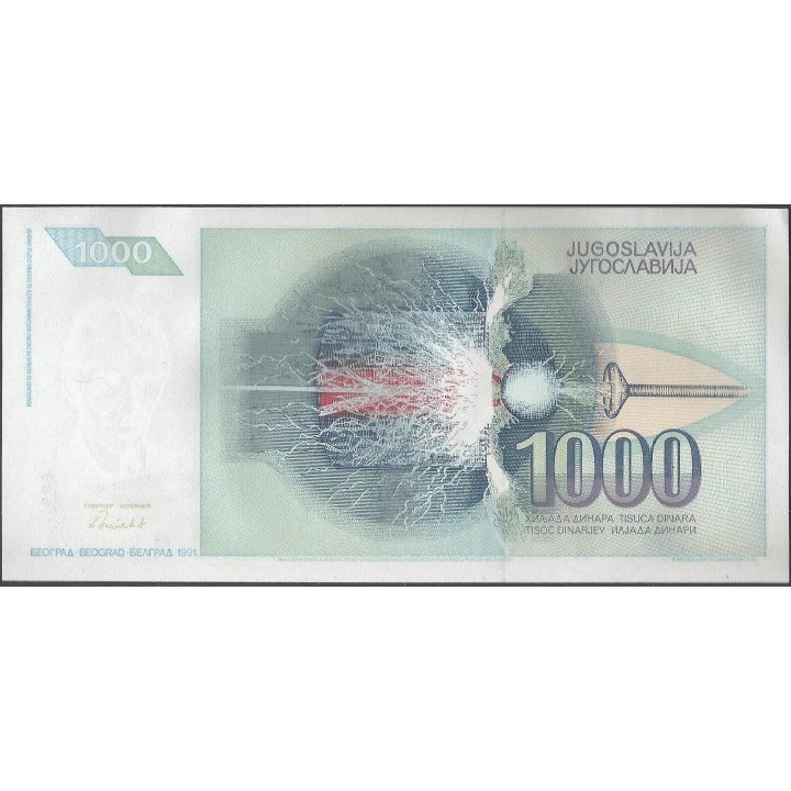 Yugoeslavia, 1.000 Dinara 1991 P110