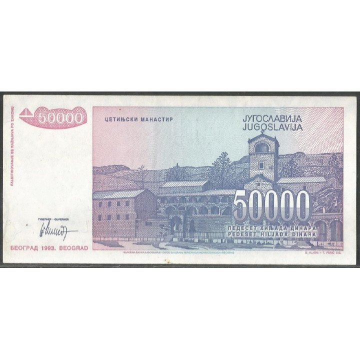 Yugoeslavia, 50.000 Dinara 1993 P130