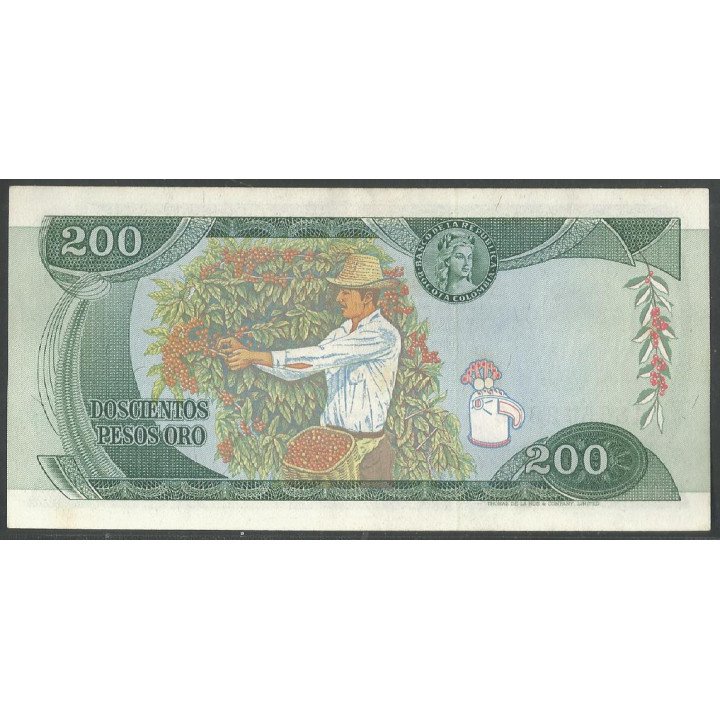 Billete de 200 Pesos 7 Ago 1975 9 Dig. BGW342